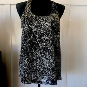 Aqua by Bloomingdale’s - Women’s Sleeveless Racerback Printed Top Size M